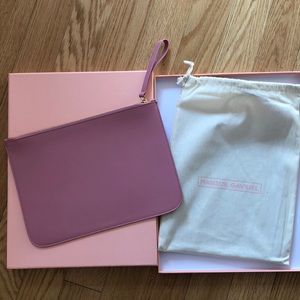 NEW Mansur Gavriel Leather ZIP Clutch